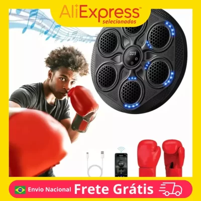 Smart Music Boxing Machine para adultos e crianças, Sports Fitness Trainer, Home Exercício Response, Boxing Wall Target, Novo