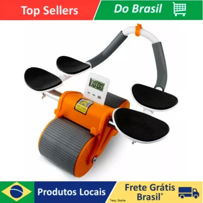 Bicicleta abdominal do exercício, 2 rodas