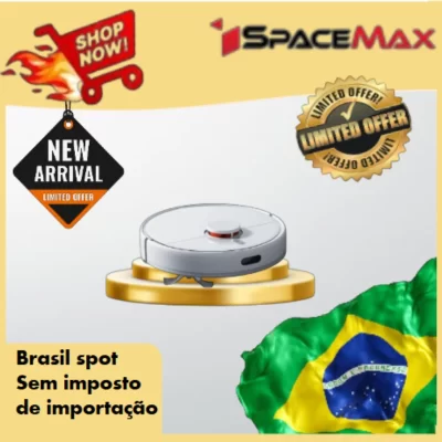 Robô Aspirador de Pó X10 220V Branco com Autoesvaziamento, Navegação Inteligente e Alta Potência de Limpeza