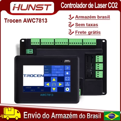 Hunst trocen awc7813 controlador laser co2 sistema de controle dsp diy controle laser substituir awc608 awc708 6442g 6445g