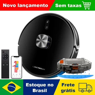 Robô Aspirador Liectroux XR500 Pro - Aspira e Passa Pano em Simultâneo, Com Aplicativo, Bivolt, Salva os Mapas