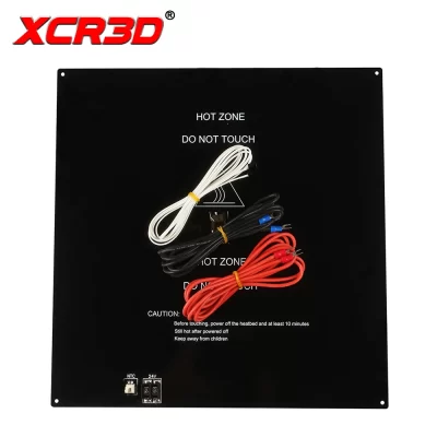 Xcr peças para impressora 3d, plataforma de impressão com aquecimento de 24v, substrato de alumínio preto mk3