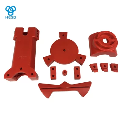 Peças de moldagem por injeção de plástico para scanner 3d Reprap DIY, cor vermelha
