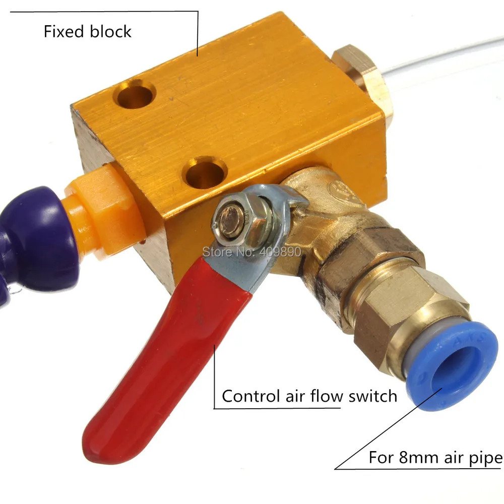 Sistema de pulverização do líquido de arrefecimento para tubulação de ar 8mm, fresadora cnc de torno - Image 4