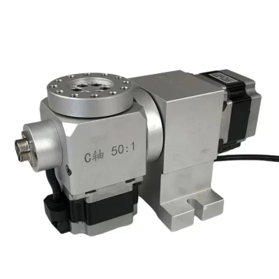 CNC Rotary Axis Milling Machine, Harmonic Drive Redutor, dividindo a cabeça, Stepper Motor, NEMA 23, velocidade de redução Ratio 50:1, 4th, 5th, A, B