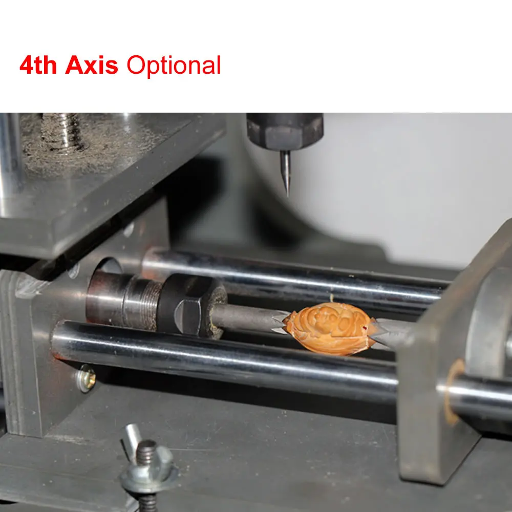 Máquina de gravura CNC com moldura de PVC, fresadora de PVC, escultura redonda gravada, 3 eixos, 4 eixos, USB, 300W, PCB de madeira, 2020 - Image 4