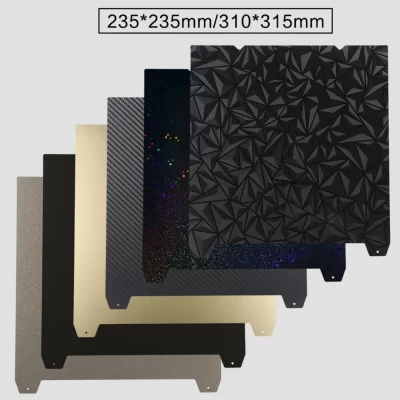 Para creality k1/k1c/k1 max placa de construção pei chapa de aço pet peo suave cama aquecida 235x235mm 310x315 ender 3 s1 ender 3 v3 se