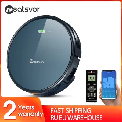 Neatsvor x500 robô aspirador de pó 3000pa poderosa sucção 3-em-1 pet cabelo doméstico seco e molhado esfregar carregamento automático