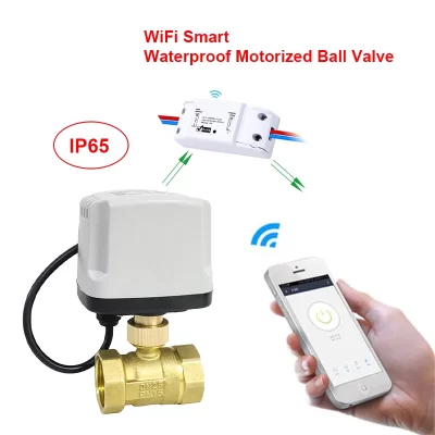 Tuya WiFi Inteligente impermeável Válvula de Esfera Elétrica, Bronze Interruptor Temporizador, Controle de Vida Inteligente, Suporte Alexa, Google Home, 220V