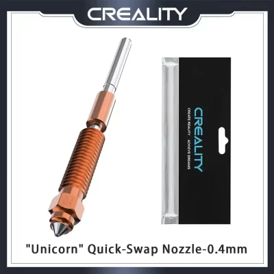 Bico de troca rápida Creality "Unicorn", 0,4 mm para K1 (2024), K1 Max (2024), K1C, Ender-3 V3, Ender-3 V3 Plus Peças originais de impressora 3D