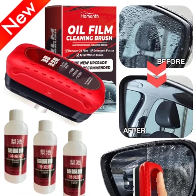 Removedor de filme de óleo de vidro do carro, polimento composto, pára-brisa limpador, janela clara, detalhamento automático, 120ml