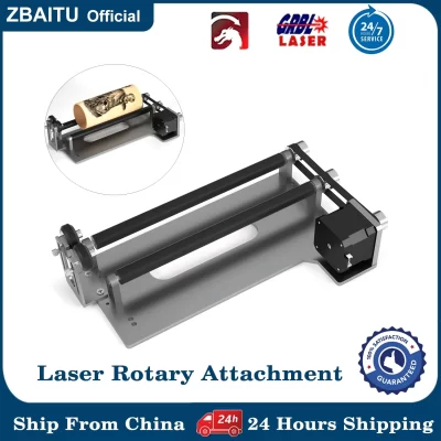 Mesa rotativa rotativa 360 graus para máquina cortadora de gravador a laser zbaitu motor de eixo y para copos, cilindros, taças, vidro de vinho