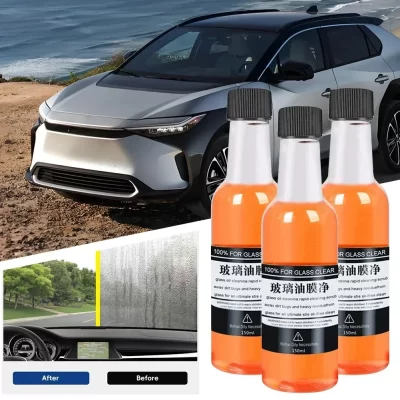 Carro pára-brisa vidro óleo removedor, polonês limpador, auto janela vidro limpador, filme agente para manchas de água limpa, Rain-Mark