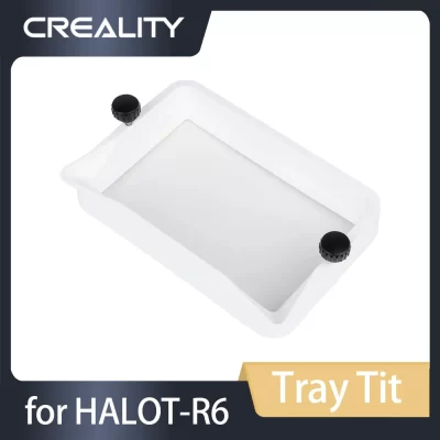 Creality Original HALOT-R6 Bandeja Tit_198.56×132.73x30.4_PP_White Resina Vat Kit Bandeja de Plástico para HALOT-R6 Peças de Impressora 3D