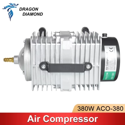 ACO-380 380W Compressor de bomba de ar elétrica magnética laser assitant de ar 220V para máquina de corte e gravação a laser CO2