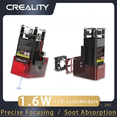 Creality CV-Módulo de gravação a laser 24V 1.6W 5W 10W Absorção de fuligem com foco preciso para impressoras 3D Ender 3 S1Ender 3 S1 Pro