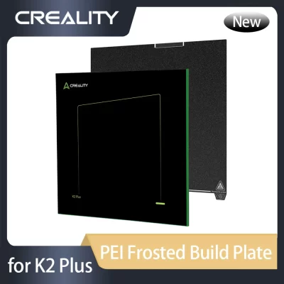 Creality k2 plus pei placa de construção fosca 370x370mm alta resistência e resistência ao desgaste fácil remoção do modelo peças originais da impressora 3d