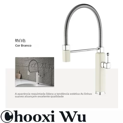 Torneiras montadas em bancada para cozinha e banheiro, sensor de guindaste, torneiras de pia, torneiras giratórias de toque, quentes e frias