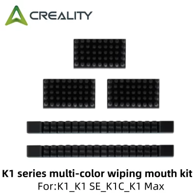 Kit de boca de limpeza multicolorida série Creality K1, módulo de limpador limpo de bico de impressora 3D com 5 peças de escova de silicone para K1/K1 SE/K1 Max