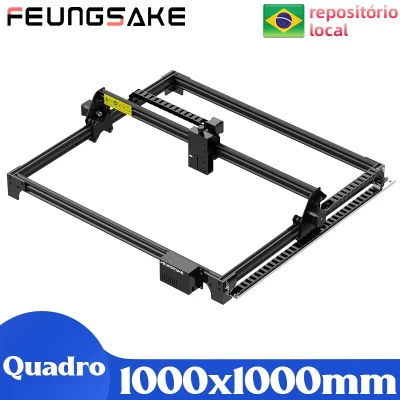 Estrutura da máquina de gravação a laser, área de trabalho 1000x1000mm, controle grbl, kit de estrutura de gravador a laser cnc