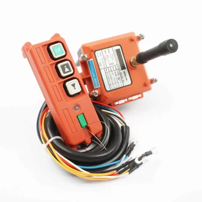 Controle remoto industrial sem fio, talha elétrica, motor de enrolamento, equipamento de explosão de areia usado F21-2S 3 botões
