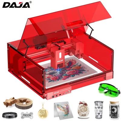 Daja a6 pro gravador a laser escudo de segurança 20w potência cnc máquina gravura corte para metal madeira acrílico vidro couro plástico
