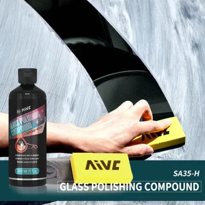 Composto de polimento de vidro para-brisa de carro, removedor de filme de óleo, limpador profundo, creme de remoção de filme, janela transparente, detalhamento automático