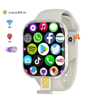 Vp29 relógio inteligente 4g android 128gb de armazenamento 4g/5g lte cartão sim gps wifi 2.29 polegada 490*580 amoled nova câmera rotativa smartwatch