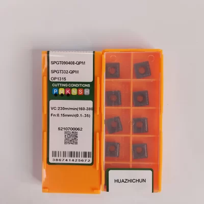 SPGT original 090408 -QPM-OP1315 Inserções de fresagem de alta alimentação de carboneto Ferramentas de torno CNC para P M