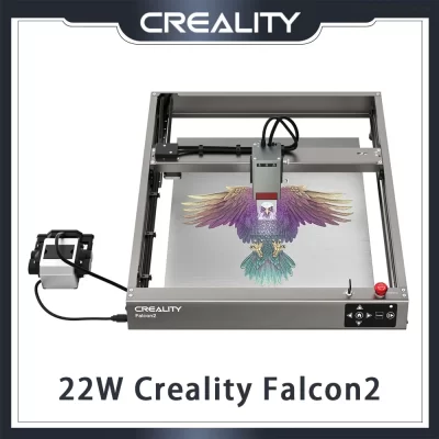 Creality falcon 2 gravador a laser 22w saída cnc diy máquina de gravação a laser 25000mm/min velocidade integrada air assist cortador a laser