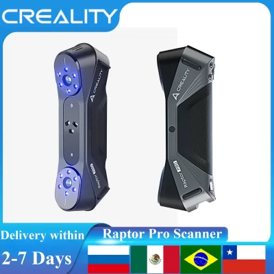 Creality 3D Scanner CR-Scan Raptor Pro 24 bits Digitalização colorida NIR Luz estruturada Laser Scan mais rápida e mais precisa