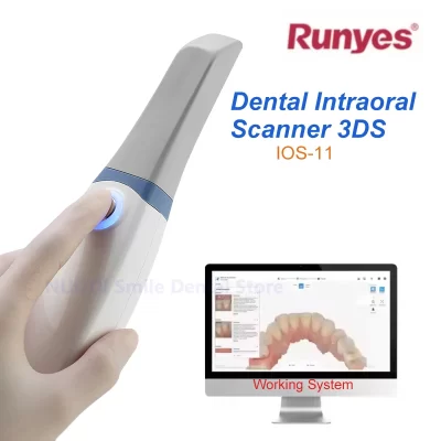 Runyes-Scanner Intraoral Dental 3.0 Pro, Scanner Digital Oral 3D com Software, Cor Real, Função de Digitalização AI, Dispositivo Odontologia