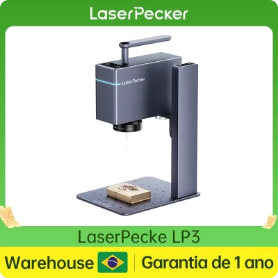 Laserpecker MINI Gravador A Laser, Máquina De Gravura Portátil Portátil, Cortador Com 10KW 4K Bluetooth, Plástico De Metal DIY, LP3