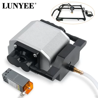 30l/min compressor de ar da bomba da assistência de ar do laser para 80w/40w máquina de gravura do laser velocidade ajustável baixo ruído bocal atualizado
