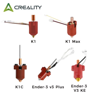 Creality vermelho sprinkler cabeça kit bocal integrado kit bloco de aquecimento cerâmica original ender/k1 série acessórios impressora 3d