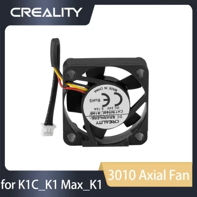 Creality 3010 Ventilador Axial para K1C_K1 Max_K1 3010 Ventilador Axial DC24V 0.1A Brand New Original Peças Acessórios para Impressora 3D