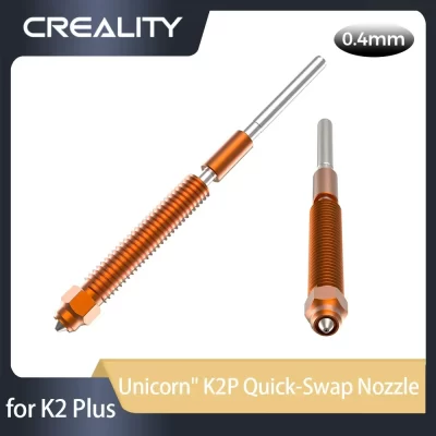 Creality original "unicórnio" k2p bocal de troca rápida-0.4mm liga de titânio bocal de material atualizado 1 peça para peças de impressora 3d k2 plus