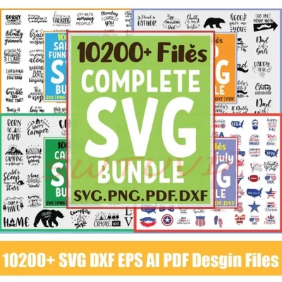 10200 Mega Massive SVG Files Cricut Bundle Laser Cut Vector AI para CNC Laser Plasma Cutting Printing Inactive