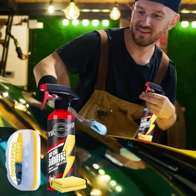 Creme de remoção de filme de vidro, conjunto de limpeza de para-brisa, limpeza profunda instantânea, seguro, multifuncional, líquido de limpeza de filme de óleo de janela com
