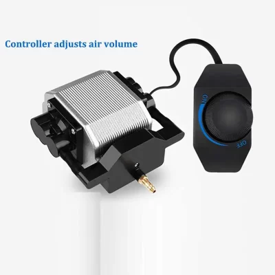 Bomba de assistência de ar a laser 30l/min, compressor de ar para máquina de gravação a laser 80w/40w, velocidade ajustável, baixo ruído, bico atualizado