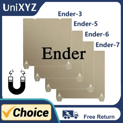 Placa de construção pei dupla face atualizada para Ender-3 s1 v3 max pro neo plus Ender-5 Ender-6 Ender-7 cama aquecida magnética chapa de aço