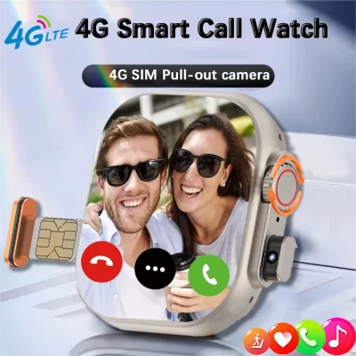 4g smartwatch cartão sim gps wifi chamada de vídeo sos ip68 à prova dip68 água smartwatch câmera monitor rastreador localização telefone relógio feminino presente