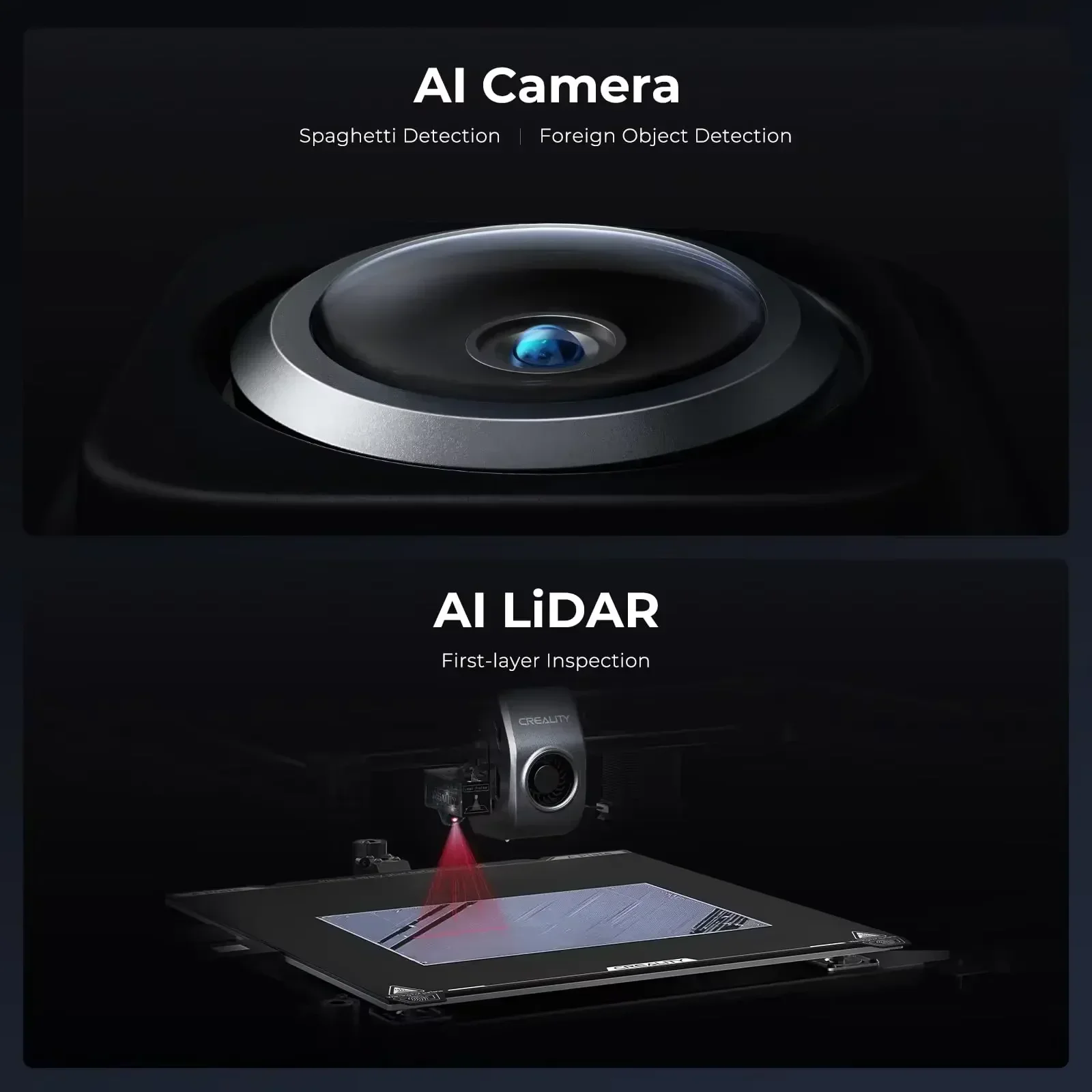 Creality K2 Plus Combo/Hi Combo/Ender 3 V3 SE/K1Max Impressora 3D Impressão de alta velocidade Nivelamento automático Extrusora de acionamento direto de engrenagem dupla - Image 4