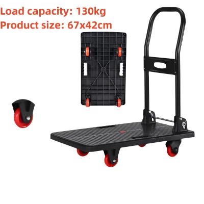 Carrinho De Manuseio De Material De Caminhão De Mesa Dobrável, Carrinho De Mão Multifuncional, Roda Universal, Logística, Atacado
