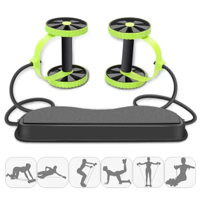 Rebote abdominal roda muscular abdominal equipamentos de fitness em casa iniciantes reduzir barriga fina pele abdômen es