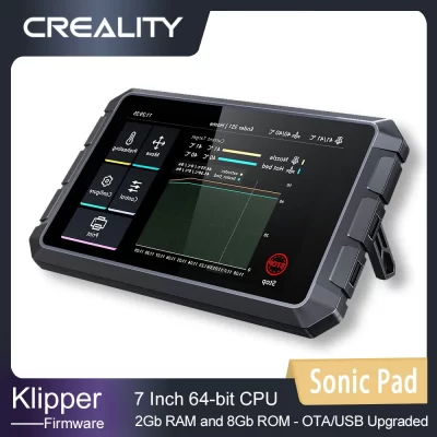 Creality original sonic pad 7 Polegada ram 2g rom 8g 64 bits klipper firmware impressão acelerar modelo visualização em tempo real nova atualização
