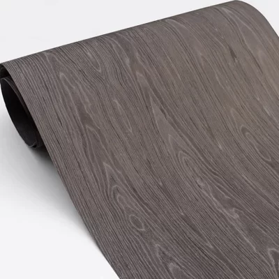 Painel De Parede De Folheado De Madeira Preta Para Decoração De Casa, Roupeiro, 58x250cm, 0.3mm