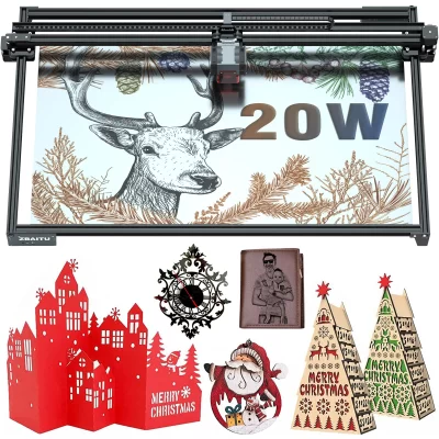 Zbaitu 30w gravador a laser sem fio 130w couro madeira acrílico máquina de corte roteador wfi cortador a laser 81x46cm