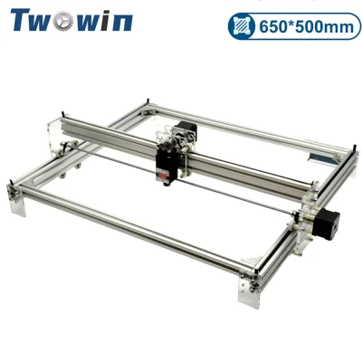TWOWIN-DIY Máquina De Gravura A Laser, Impressora De Imagem, Mini Desktop Gravador, Área De Trabalho 65cm x 50cm, Grande Máquina CNC Poderosa, Cortador