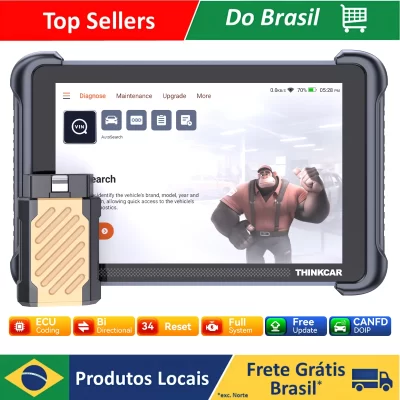 Thinkcan 689bt vida livre scanner automático profissão sistema completo 34 redefinir ecu codificação atuador teste obd2 ferramentas de diagnóstico do carro
